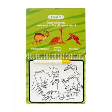 Раскраска водная "Динозавры" с маркером 21*16см арт.4498254 (10стр)