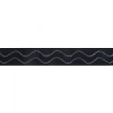 Резинка для бретелей с силиконом 15мм арт.ФУ-10555 черный