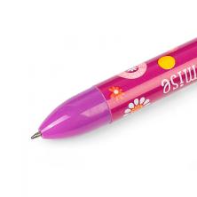 Ручка шариковая автоматическая с рисунком 6 цветов арт.1302047
