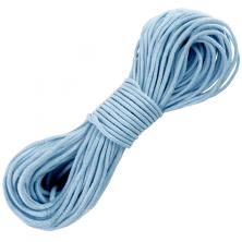 Шнур вощёный 2,0мм голубой (10м)