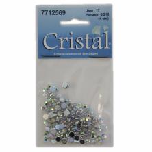 Стразы холодной фиксации 3,8мм "Cristal" SS16 (144шт)