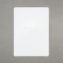 Дисплей картон для комплекта бижутерии 12,5*9см белый