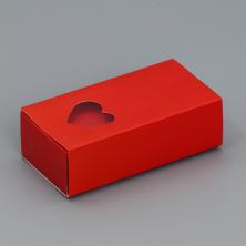 Коробка под набор (кулон/серьги) 10*5*3см арт.9319639 красный