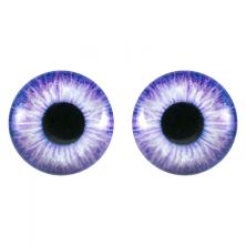 Глаза круглые стеклянные 12мм арт.ФУ-10363
