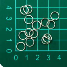 Кольцо соединительное  6,0*0,9мм арт.ФУ-11532 серебро (210±5шт)