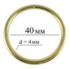 Кольцо металл 40*4мм арт.7702649 золото