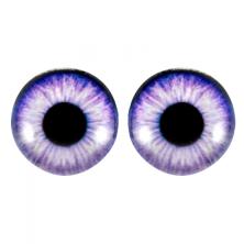 Глаза круглые стеклянные  6мм арт.ФУ-10363